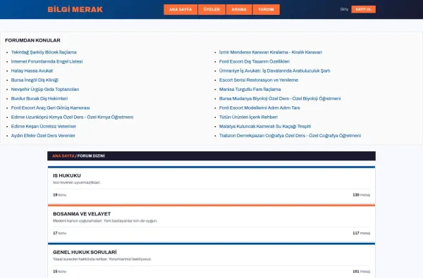 bilgimerak.com.tr ekran görüntüsü