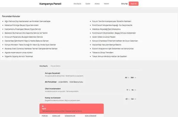 kampanyapaneli.com.tr ekran görüntüsü