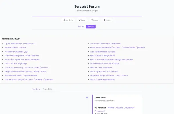 terapistforum.com.tr masaüstü ekran görüntüsü