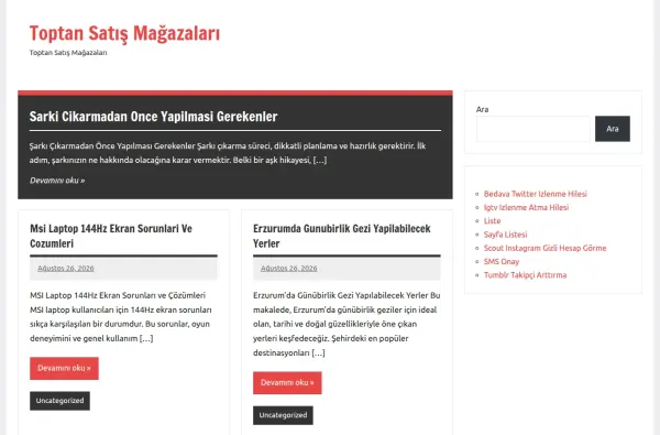 toptansatismagazalari.com.tr ekran görüntüsü