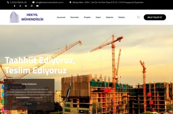 hekyilmuhendislik.com.tr masaüstü ekran görüntüsü