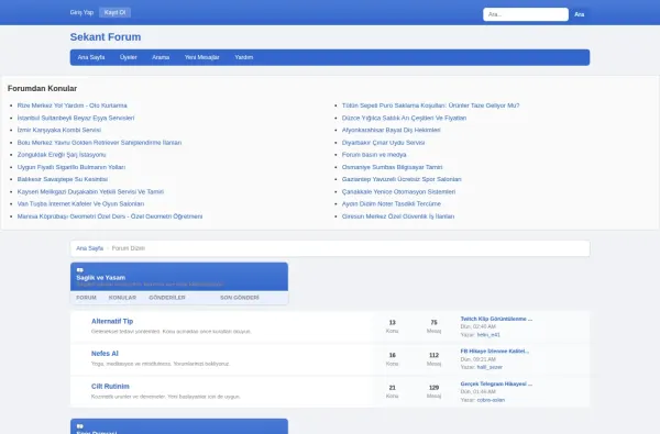 sekantforum.com.tr ekran görüntüsü