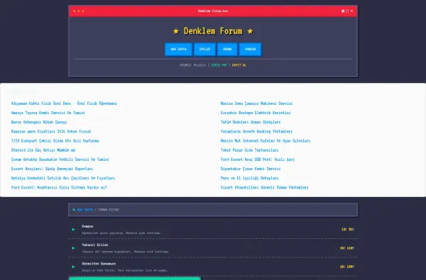 denklemforum.com.tr ekran görüntüsü