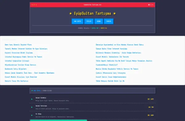 eyupsultantartisma.com.tr ekran görüntüsü