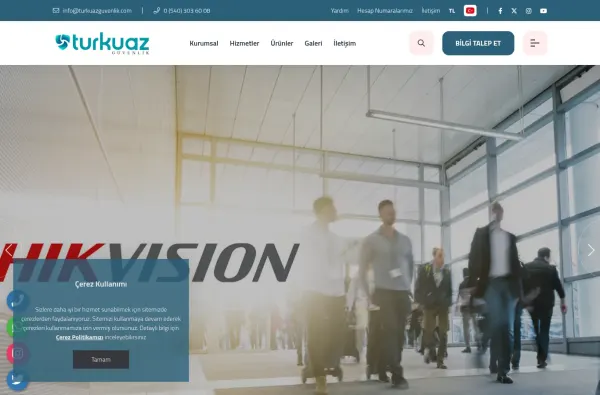 turkuazguvenlik.com masaüstü ekran görüntüsü