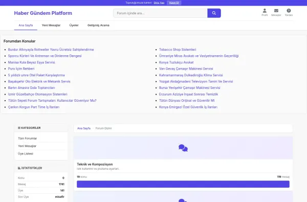 habergundemplatform.com.tr ekran görüntüsü