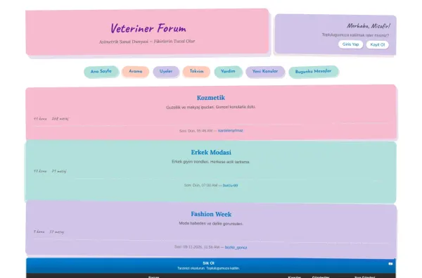 veterinerforum.com.tr masaüstü ekran görüntüsü