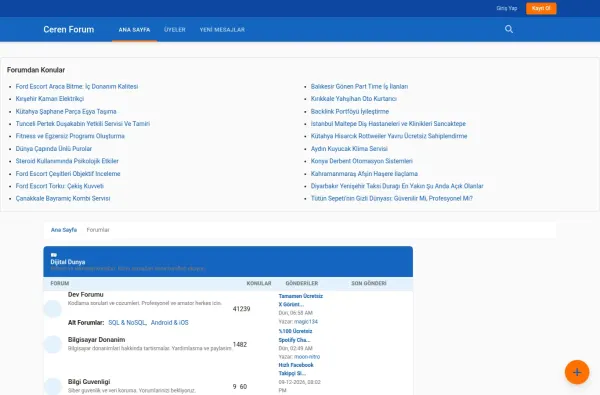 cerenforum.com.tr ekran görüntüsü