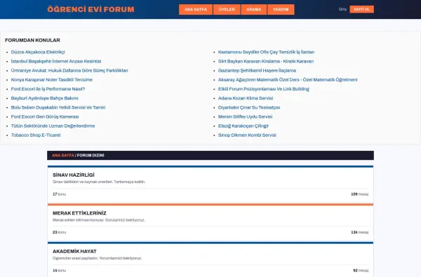 ogrencieviforum.com.tr ekran görüntüsü