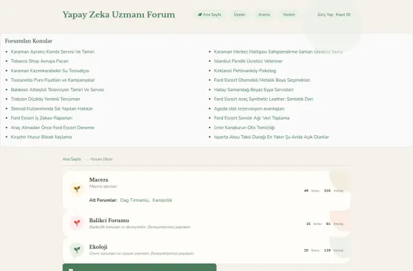 yapayzekauzmaniforum.com.tr ekran görüntüsü