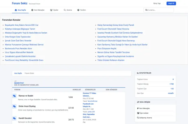 forumsekiz.com.tr masaüstü ekran görüntüsü