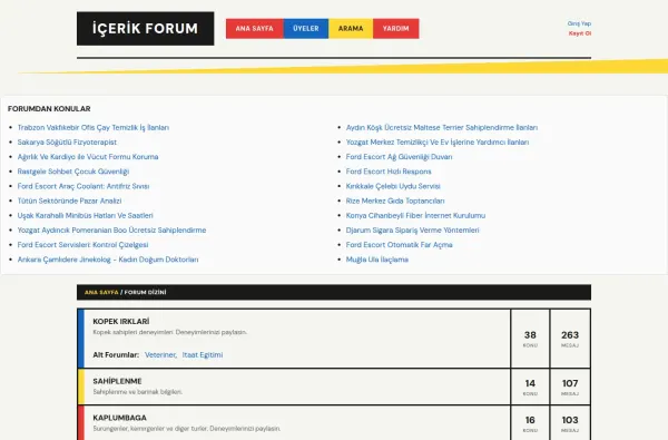 icerikforum.com.tr ekran görüntüsü