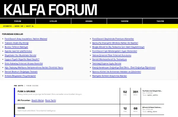 kalfaforum.com.tr masaüstü ekran görüntüsü