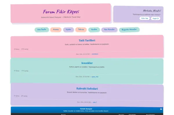 forumfikirkosesi.com.tr ekran görüntüsü