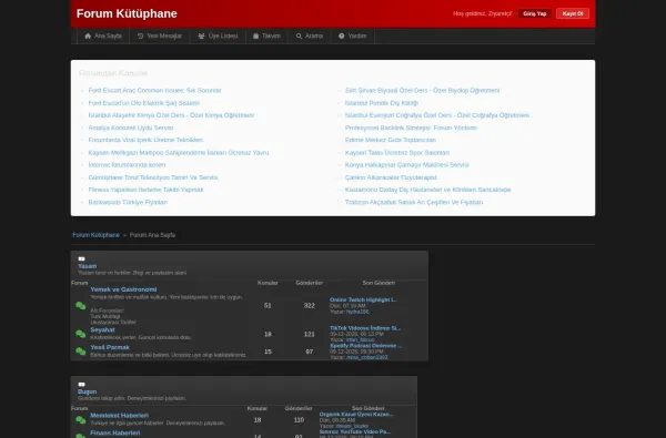 forumkutuphane.com.tr ekran görüntüsü