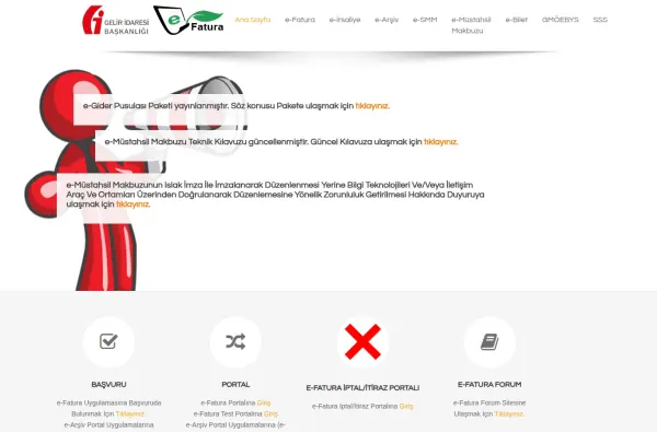 efatura.gov.tr masaüstü ekran görüntüsü
