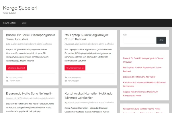kargo-subeleri.com.tr ekran görüntüsü