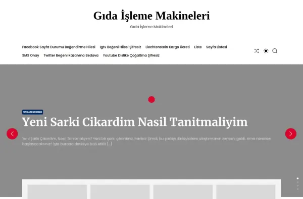 gidaislememakineleri.com.tr masaüstü ekran görüntüsü