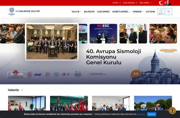 balikesir.gov.tr masaüstü ekran görüntüsü