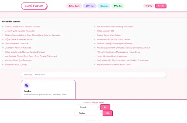 lumiforum.com.tr ekran görüntüsü