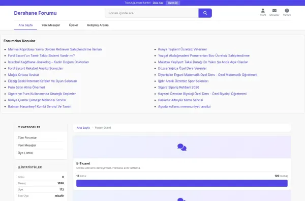 dershaneforumu.com.tr ekran görüntüsü