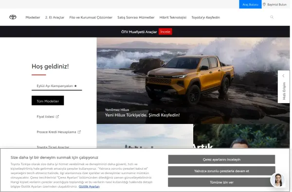 toyota.com.tr masaüstü ekran görüntüsü