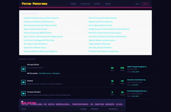 forumpanorama.com.tr masaüstü ekran görüntüsü