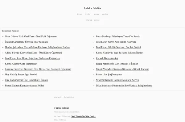 indexsozluk.com.tr ekran görüntüsü