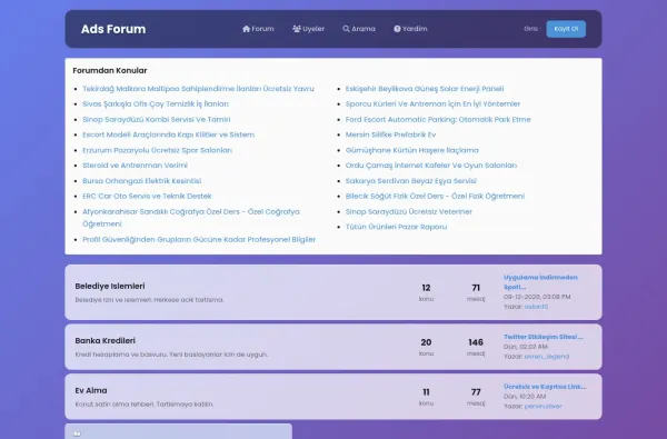 adsforum.com.tr masaüstü ekran görüntüsü