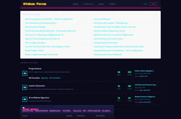 atakumforum.com.tr masaüstü ekran görüntüsü