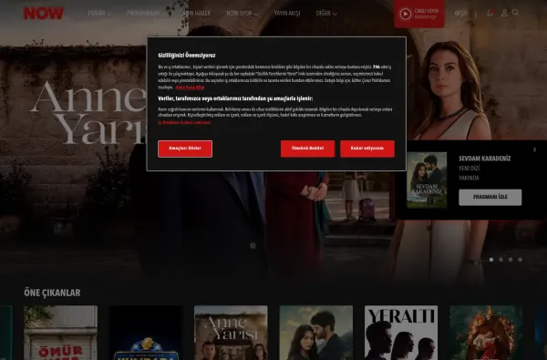 nowtv.com.tr masaüstü ekran görüntüsü