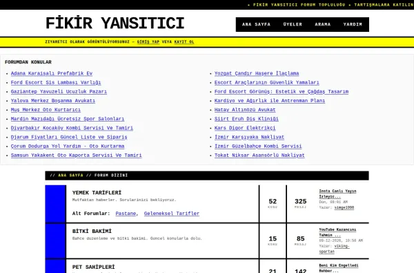 fikiryansitici.com.tr masaüstü ekran görüntüsü