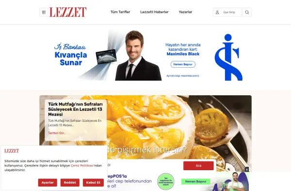 lezzet.com.tr masaüstü ekran görüntüsü