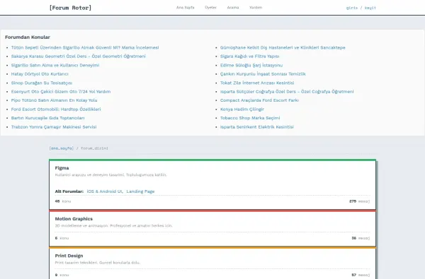 forumrotor.com.tr ekran görüntüsü