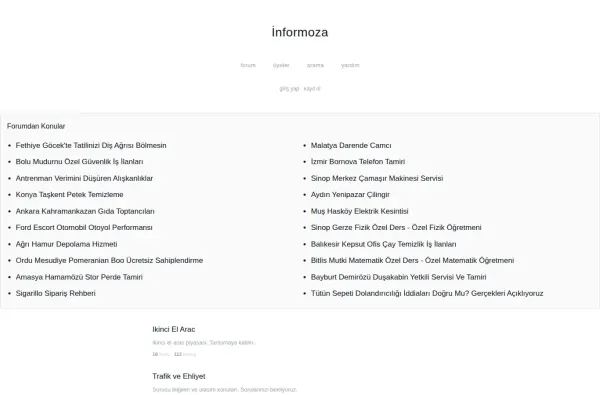 informoza.com.tr ekran görüntüsü