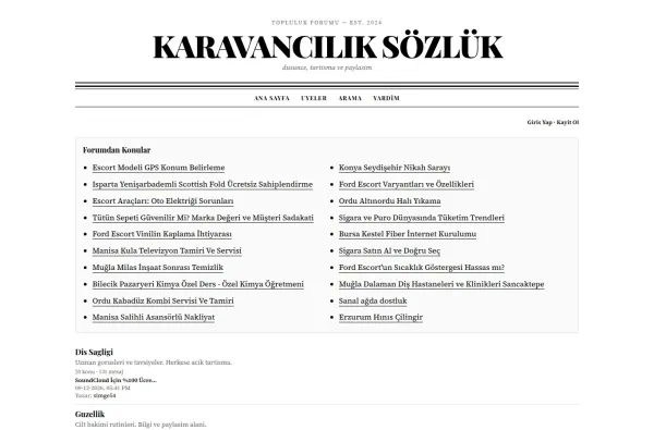 karavanciliksozluk.com.tr masaüstü ekran görüntüsü