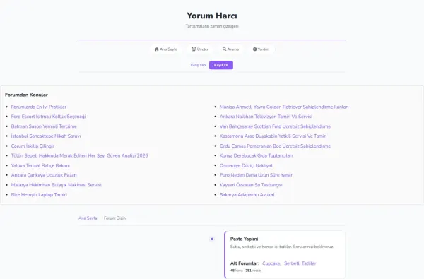 yorumharci.com.tr masaüstü ekran görüntüsü