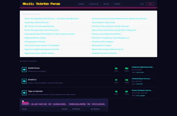 akillitelefonforum.com.tr masaüstü ekran görüntüsü