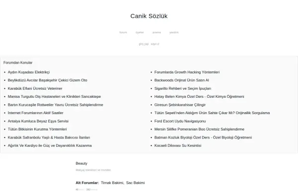 caniksozluk.com.tr ekran görüntüsü