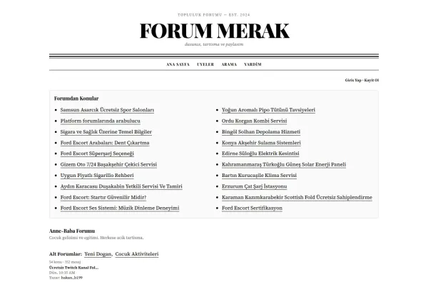 forummerak.com.tr masaüstü ekran görüntüsü