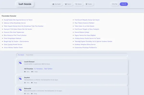 izafisozluk.com.tr ekran görüntüsü