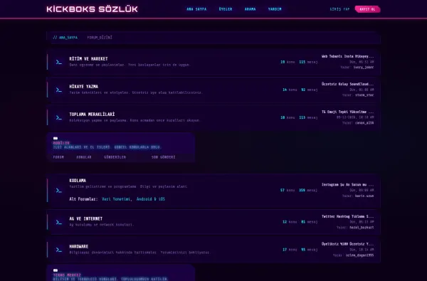 kickbokssozluk.com.tr ekran görüntüsü