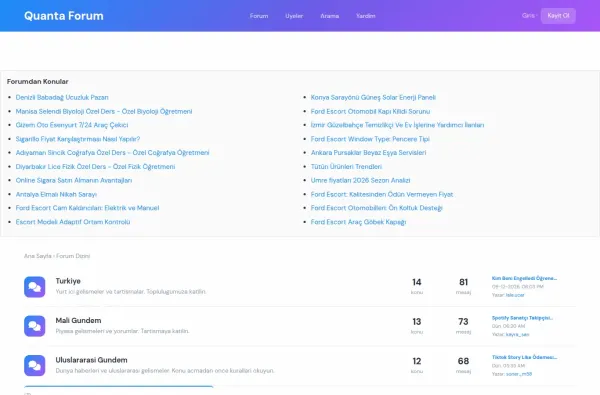quantaforum.com.tr ekran görüntüsü