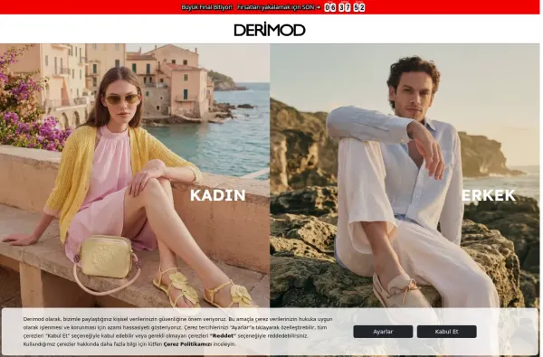 derimod.com.tr masaüstü ekran görüntüsü