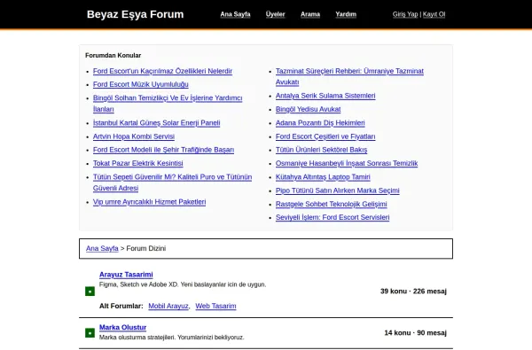 beyazesyaforum.com.tr ekran görüntüsü