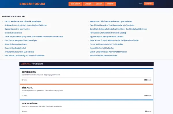 erdemforum.com.tr ekran görüntüsü
