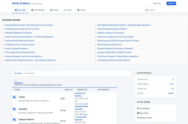 gorusfrekans.com.tr ekran görüntüsü