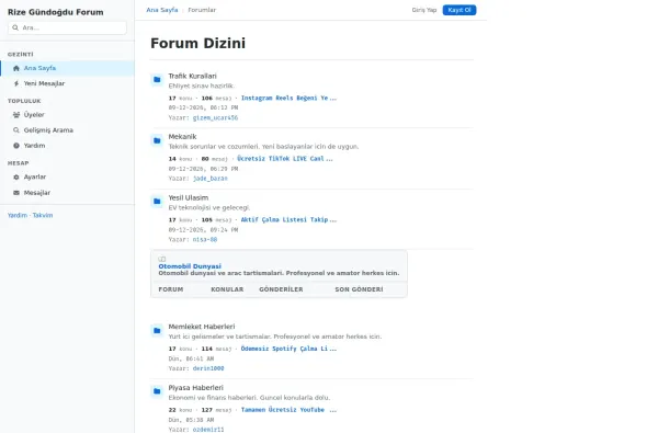 rizegundogduforum.com.tr masaüstü ekran görüntüsü