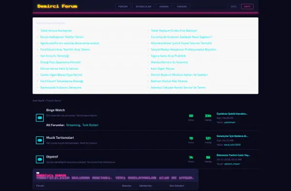 demirciforum.com.tr ekran görüntüsü