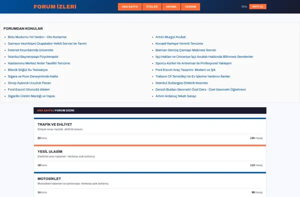 forumizleri.com.tr ekran görüntüsü